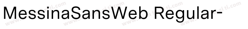 MessinaSansWeb Regular字体转换